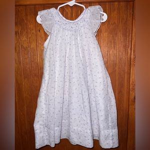Petit Ami Hand Embroidered Smocked Dress 2T